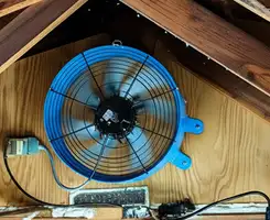 attic fan services with installed attic ventilation fan system in Shreveport, LA